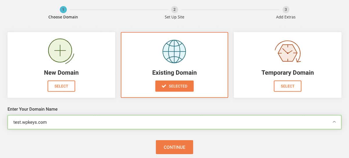SiteGround_Choose a domain